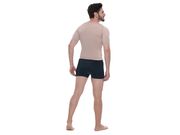 Colete masculino longo com abertura com manga  - 62240